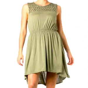 NWT Miss Me Olive Macrame Dress size S